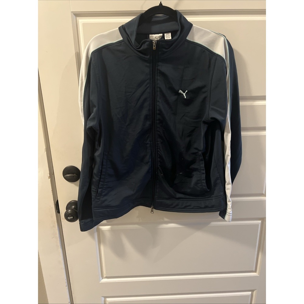 Puma women's Vintage Jacket Large Color Blue
